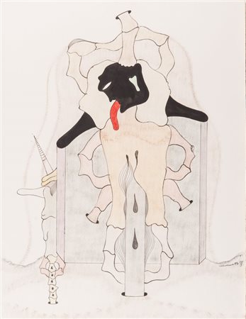 JORGE CAMACHO L'Avana 1934 - parigi 2011 Senza titolo 1974 Tecnica mista su...