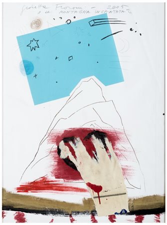 GIOSETTA FIORONI Roma 1932 La Montagna Incantata 2005 Tecnica mista e collage...
