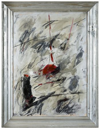 GIANFRANCO NOTARGIACOMO Roma 1945 Senza Titolo Acrilico, pastello e collage...