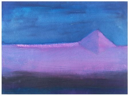 PITTORE CONTEMPORANEO Senza titolo Tecnica mista su cartoncino applicato su...