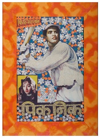 BABA ANAND Shrinagar, India 1961 Picnic 2001 Tecnica mista e collage su...