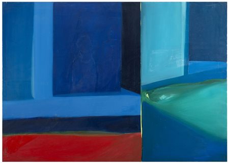 MAURIZIO PIERFRANCESCHI Roma 1957 La sposa riflessa, Quadraretto 1993 Olio su...