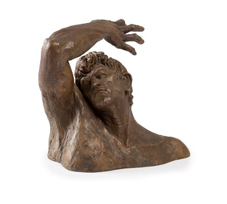 MATTEO PUGLIESE Milano 1969 L'Ostinato 2003 Scultura bronzo cm 25 x 25 x 15...