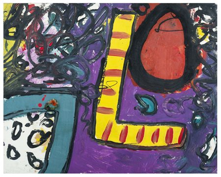 JAMES ALAN DAVIE Grangemouth 1920 - Hertfordshire 2014 Ell's Image 1960 Olio...