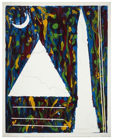 FRANCO ANGELI Roma 1935 - 1988 Archeologia Mediterranea 1988 Acrilico su tela...