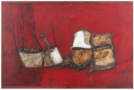 GERD HANEBECK Remscheid 1939 Senza Titolo 1966 Acrilico e tecnica mista su...