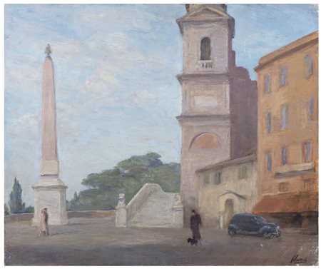 FERRUCCIO SCATTOLA Venezia 1853 - Roma 1950 Chiesa della Santissima Trinità...