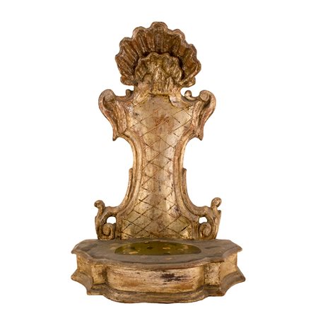 Altarino devozionale II metà XIX sec. Legno dipinto a mano, provenienza:...