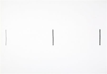 EROS BONAMINI 1942 - 2012 Cronotopografie, 1980 Pennarello su carta, cm. 50 x...