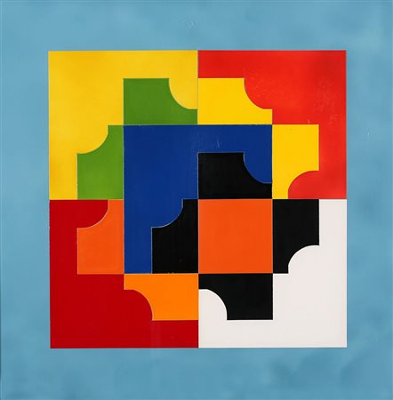 LORENZO PIEMONTI 1935 D’angolo, 1970 Acrilico su cartoncino, cm. 65 x 65...