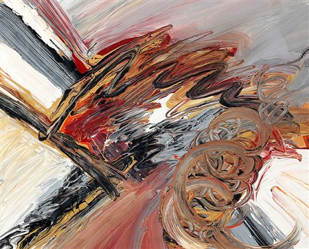 LUCIANO BARTOLINI 1948 - 1994 Senza titolo 9, 1984 Tecnica mista e olio su...