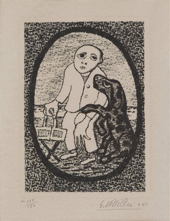 GIUSEPPE VIVIANI (San Giuliano Terme 1898 - Pisa 1965) Un uomo e un cane,...