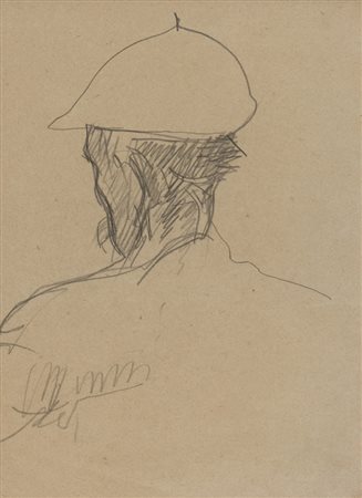 LORENZO VIANI (Viareggio 1882 - Lido di Ostia 1936) Figura di marinaio Matita...