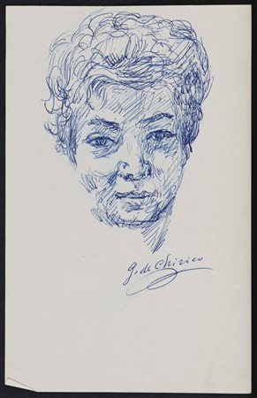 GIORGIO DE CHIRICO (Volos 1888 - Roma 1978) Ritratto di Maria Mustari...