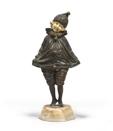 DEMÉTRE CHIPARUS (Dorohoi 1886 - Parigi 1947) Pagliaccetto, 1920 ca. Scultura...