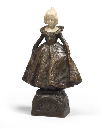 PETER TERESZCZUK (Ucraina 1875 - Vienna 1963) Damina, 1920 ca. Scultura in...