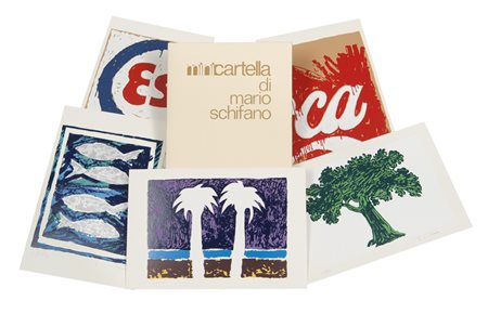 MARIO SCHIFANO (Homs 1934 - Roma 1998) Senza titolo, 1981 Sei serigrafie a...