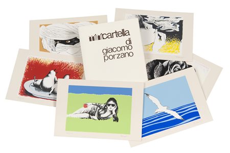 GIACOMO PORZANO (Genova 1925 - Pescosolido 2006) Senza titolo, 1981 Sei...