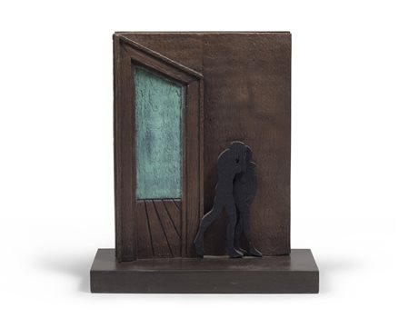 MARIO CEROLI (Castel Frentano 1938) La Cacciata, 2002 Scultura in bronzo e...