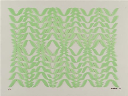 CARLA ACCARDI (Trapani 1924 - Roma 2014) Senza titolo, 1965 Serigrafia su...