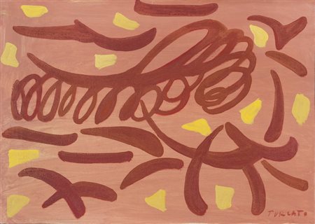 GIULIO TURCATO (Mantova 1912 - Roma 1995) Composizione, 1965 ca. Olio su...