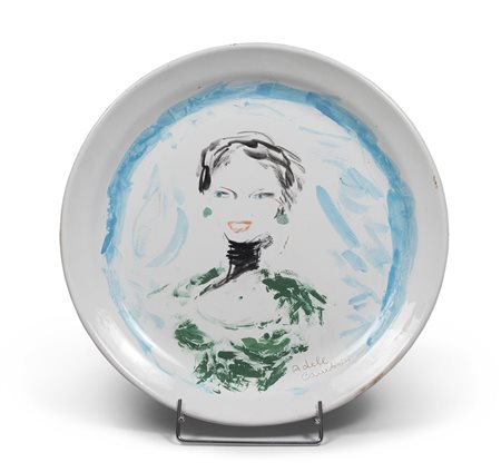 ANTONIO PRESTI (Messina 1957) Ritratto di Adele Cambria, 1992 Ceramica...