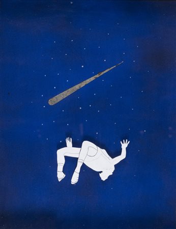 FELICE LEVINI (Roma 1956) Dedalo, 2006 Tecnica mista e collage su cartone, cm...