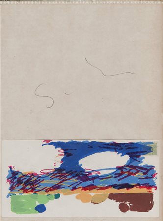 MARIO SCHIFANO (Homs 1934 - Roma 1998) Senza titolo, fine anni '70 Coppia di...