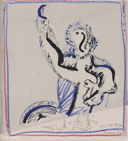 JOSÉ ORTEGA (Arroba de los Montes 1921 - Parigi 1990) Figura, 1977 Tecnica...