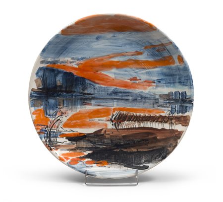 CERAMISTA EUROPEO XX SECOLO Senza titolo, 1999 Ceramica policroma smaltata, Ø...