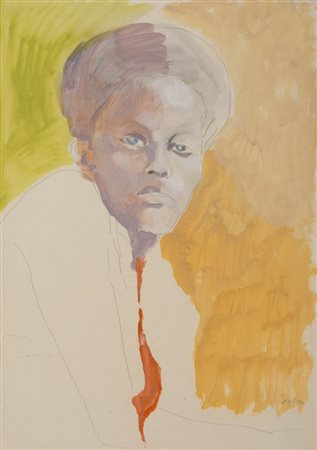 UGO ATTARDI (Sori di Genova 1923 - Roma 2006) Figura maschile, 1976 Tecnica...