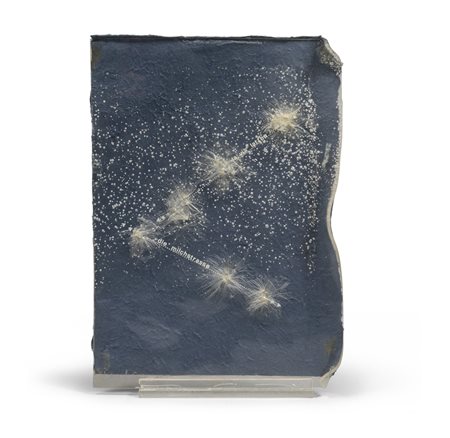 GLORIA PERSIANI (Roma 1936) La Via Lattea, 1991 Assemblaggio, cm. 35 x 25...