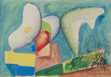 RICCARDO SCHWEIZER (Mezzano 1925 - Casez 2004) Cetacei, 2003 Tecnica mista su...