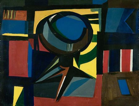 Fernando Farulli (Firenze 1923 1997) Tornietto, 1949/50, Olio su cartone...