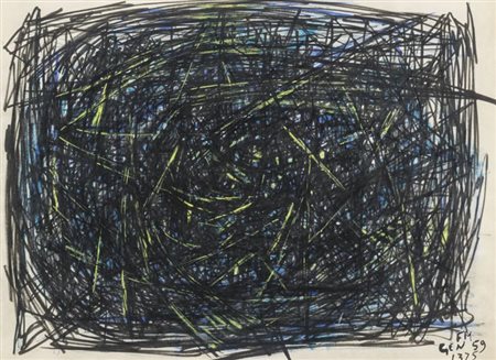 Fernando Melani (Pistoia 1907 1985) 1375, 1959, Tecnica mista su cartoncino,...