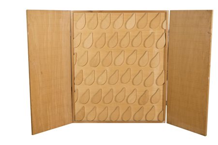 Gianni Ruffi (Firenze 1938) Piove, 1965, Assemblaggio di legni e interventi a...