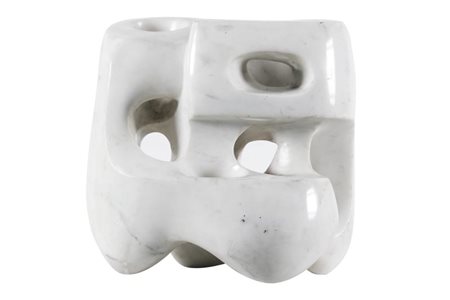 Nardo Dunchi (Carrara 1914 2010) Senza titolo, anni '70, Marmo, cm. 24,5x14x24.