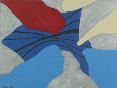 Giulio Turcato (Mantova 1912 Roma 1995) Aggressione, 1962, Olio e collage su...