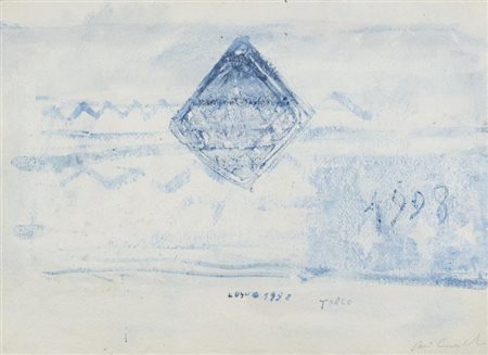Piero Pizzi Cannella (Roma 1955) Turco, 1998, Tecnica mista su carta a mano,...