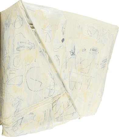 Cesare Berlingeri (Cittanova di Reggio Calabria 1948) Dipinto piegato, 2001,...