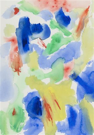 Antonio Corpora (Tunisi 1909 2004) Composizione, 2001, Acquerello su carta,...