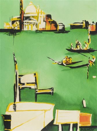 Remo Brindisi (Roma 1918 Lido di Spina (Fe) 1996) Venezia, 1967, Olio su...