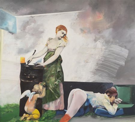 Giorgio Bonelli (Savona 1941 Genova 1986) Paesaggio, anni '70, Olio su tela,...