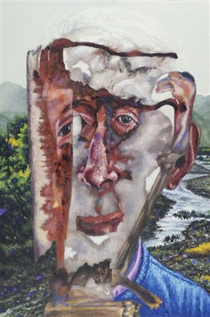 Piero Dosi (Lugo 1946 2016) Senza titolo, 2011, Olio su tela, cm. 120x80 Sul...