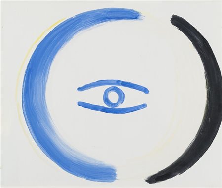 Virgilio Guidi (Roma 1891 Venezia 1984) Tondi - Occhio nello spazio, 1967,...