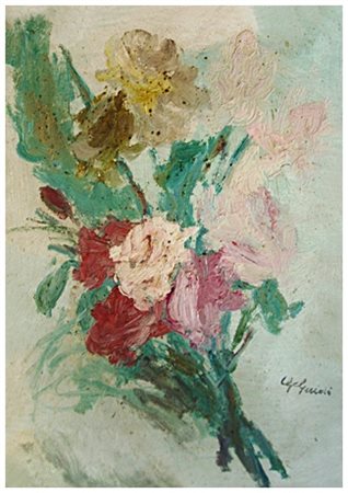 GUIDO GUIDI Livorno 1901 – Livorno 1998 Senza titolo Olio su tavola 50 x 35....