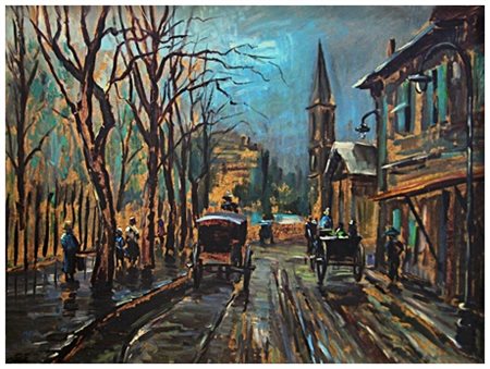 ALDO LOPEZ (Aldo Luxardo) Livorno 1921 – Livorno 1995 Senza titolo Olio su...