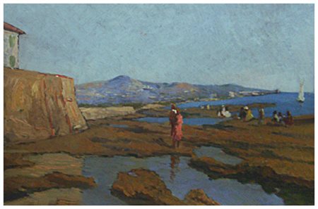 GIOVANNI MALESCI Firenze 1884 – Milano 1969 Il colle di Montenero, Livorno...