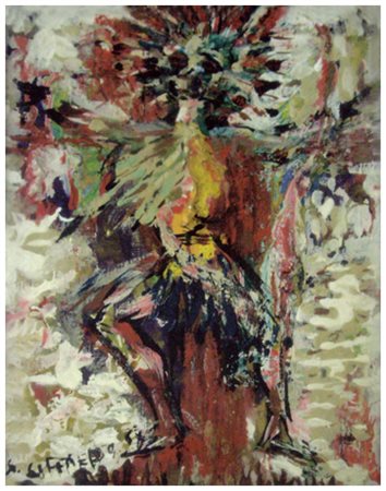 SILVIO LOFFREDO Parigi (Francia) 1920 – Firenze 2013 Senza titolo 1967 Olio...