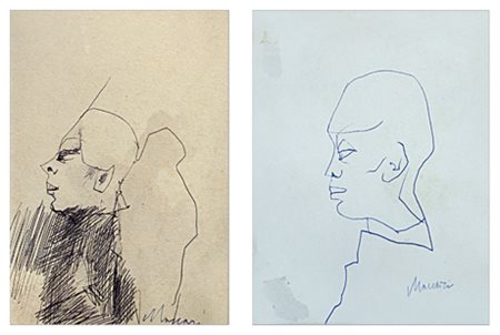 MINO MACCARI Siena 1898 – Roma 1989 Senza titolo anni ‘60 Penna biro su...